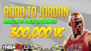 NBA 2k13 300,000 VC PACK OPENING! Road To Jordan Episode 62!