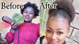 How to style natural hair using eco styler gel //4c hair.