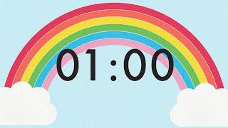 1 Minute Countdown Rainbow Timer 