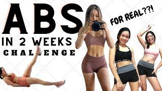 ABS in 2 WEEKS? | WE TRIED CHLOE TING'S AB WORKOUTS ( RESULTS ) | GUELA MANCAO