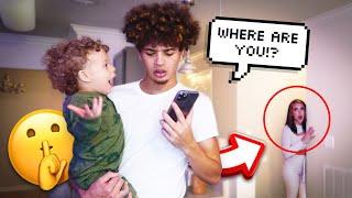 LEAVING THE BABY HOME ALONE! *HE FREAKED OUT*