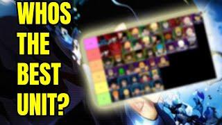 ANIME VANGUARDS TIER LIST - WHOS THE BEST UNIT (Roblox)