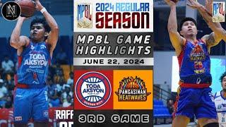 MPBL HIGHLIGHTS: QUEZON CITY TODA AKSYON VS PANGASINAN HEATWAVES (JUNE 22, 2024)