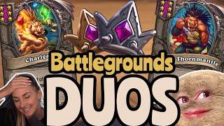 ULTIMATE QUILBOAR DUO ft @snglttrs  - Hearthstone Battlegrounds