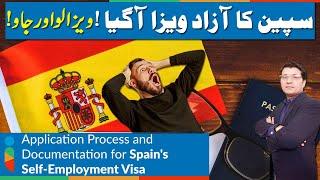 Spain AZAD Visa Without Sponsor | No Job Offer | No IELTS | Work in Spain | Urdu / Easy Visa