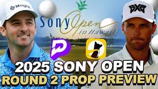 2025 Sony Open Round 2 Preview : Weather, Pins, Stat averages, Prize Picks + Underdog Prop Value