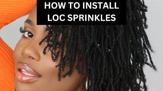 How To Apply Loc Sprinkles on Microlocs | Kendra Kenshay