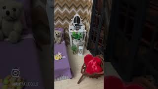 Christmas in the dollhouse. Bedroom. #christmas #dollhouse #doll #кукла