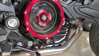 Ducati Monster 937 CNC clear clutch