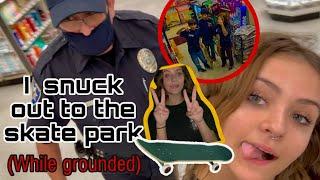 Sneaking out while grounded COPS CAME!! (vlog)