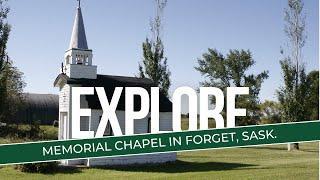 Exploring a small memorial chapel in Forget, Saskatchewan