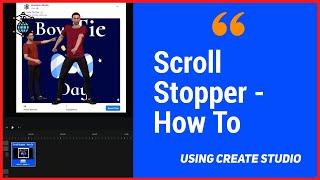 How to Make a Scroll Stopper Video with Create Studio