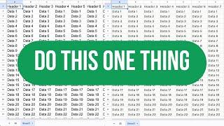 This One Thing Makes It Easy to Work in Spreadsheets