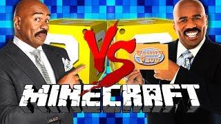 2v2! *FAMILY FEUD* LUCKY BLOCKS! in Minecraft!