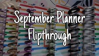 September Planner Flipthrough | Happy Planner Classic and BIG | Functional Planning + Outdated Pages