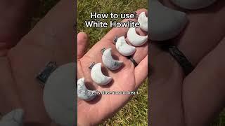 Discover the Tranquil Energy of White Howlite!  #crystals #crystalhealing #crystalshop #gemstone