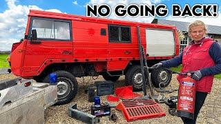 Cutting The Roof Off Our Rare Overlander: Expedition Camper Build!