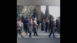 Tsar Nicholas II and the Imperial Family at Livadia Palace. Greetings & parade.