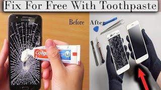 Fix cracked phone calibrator with with toothpaste (Fk Tech)