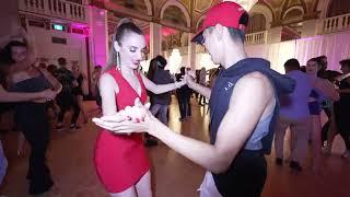 Jeffery and Xhina bachata social dance at canada salsa congress 2022