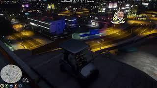 Ming and X escaped from cops using a Golf Cart [GTA 5 RP NoPixel Public Server]