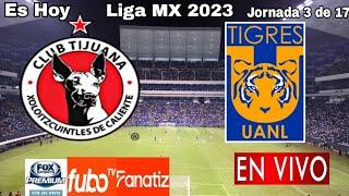 Tijuana vs. Tigres en vivo, donde ver, a que hora juega Xolos vs. Tigres Liga MX 2023