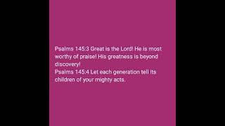 Psalm 145:3-4 #youtube #trending #affirmations #quotes #fyp #foryou #love #truth #jesus