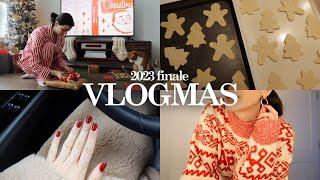 VLOGMAS 2023 FINALE: very last minute shopping + wrapping, baking cookies, & christmas eve