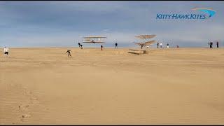 Lilienthal and Wright gliders flying together for the first time in history!