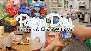 *NEW* Relaxing RAINY DAY Clean With Me 2023 | Relaxing Cleaning Motivation | Refill and Restock