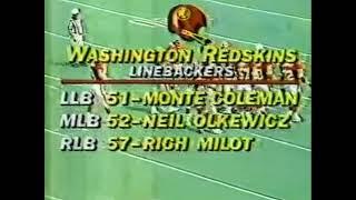 1982 week 1 Washington Redskins at Philadelphia Eagles