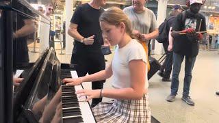 German Piano Girl Summoned A Strange Drummer