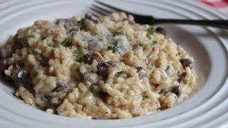 Baked Mushroom Risotto - "Cheater" Oven Risotto Method - Perfect Everytime!