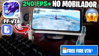 SAIU!! FREE FIRE V7A COMO BAIXAR PARA JOGAR NO ANDROID OU PC 240FPS+ NO MOBILADOR LINK DIRETO