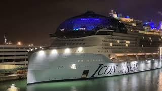 ICON OF THE SEAS!!! The world’s LARGEST Cruise Ship! Video from Nassau and Miami! #iconoftheseas