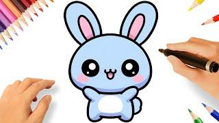 HOW TO DRAW A CUTE BUNNY EASY 