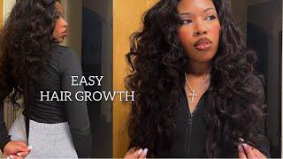 HOW I GROW MY HAIR WITH LITTLE EFFORT | HAIR GROWTH TIPS 2023