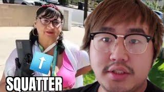 Asian Andy Tries to Get Rid of Nightmare Squatter Mary Using TTS & Psychological Warfare, Part 1