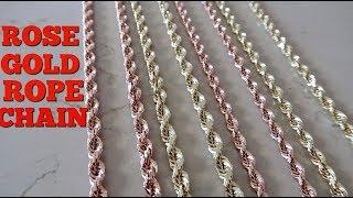 BIG ROSE GOLD ROPES!