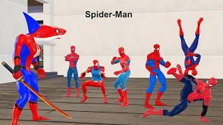 Siêu nhân nhệnSpider Man rescues The Best Spider Man Team From The Joker vs Venom 3 vs shark spider