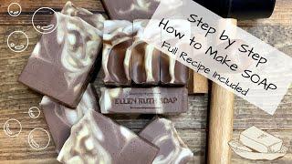 Cold Process Soap Making 101 - Step by Step Tutorial w/ Recipe️ | Ellen Ruth Soap