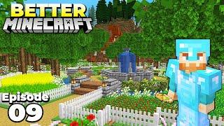 Better Minecraft : I Built a Cottage Core Garden! Ep 9 Minecraft Survival Let's Play