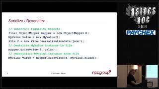 BSides Rochester 2019 - Jackson Deserialization Vulnerabilities