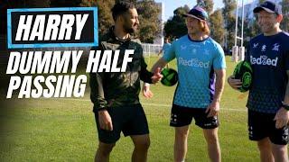How To Play Dummy Half? Harry Grant Passing Masterclass With Benji Marshall @rugbybricks