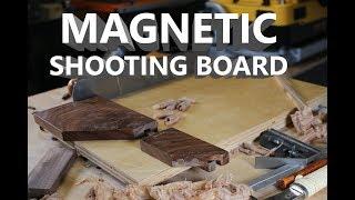 All in One 45 & 90 Degree Shooting Board,  Magnetic Saw Guide and Plane Stop