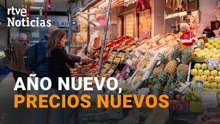 2025 LLEGA CON SUBIDA DE PRECIOS en GAS Y LUZ, pero TAMBIÉN de PENSIONES y ALGUNAS BAJADAS | RTVE