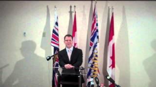 Adrian Dix speaks to media about the B.C. NDP's election loss