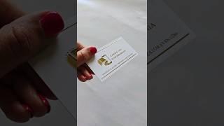 Wizytówki 3d #złocenie #druk #short #promocja #firma #pdprint