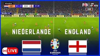 NIEDERLANDE GEGEN ENGLAND LIVE | HALBFINALE | UEFA EURO 2024 | SIMULATION & LIVE-ERGEBNIS #euro2024