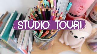 Studio Tour of a freelance illustrator and Etsy business
